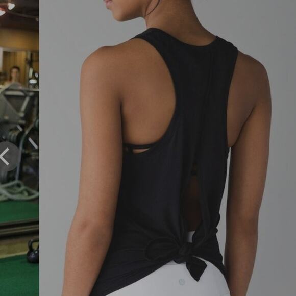 Lululemon Tops - Lululemon All Tied Up Tank (Prima Cotton) Black